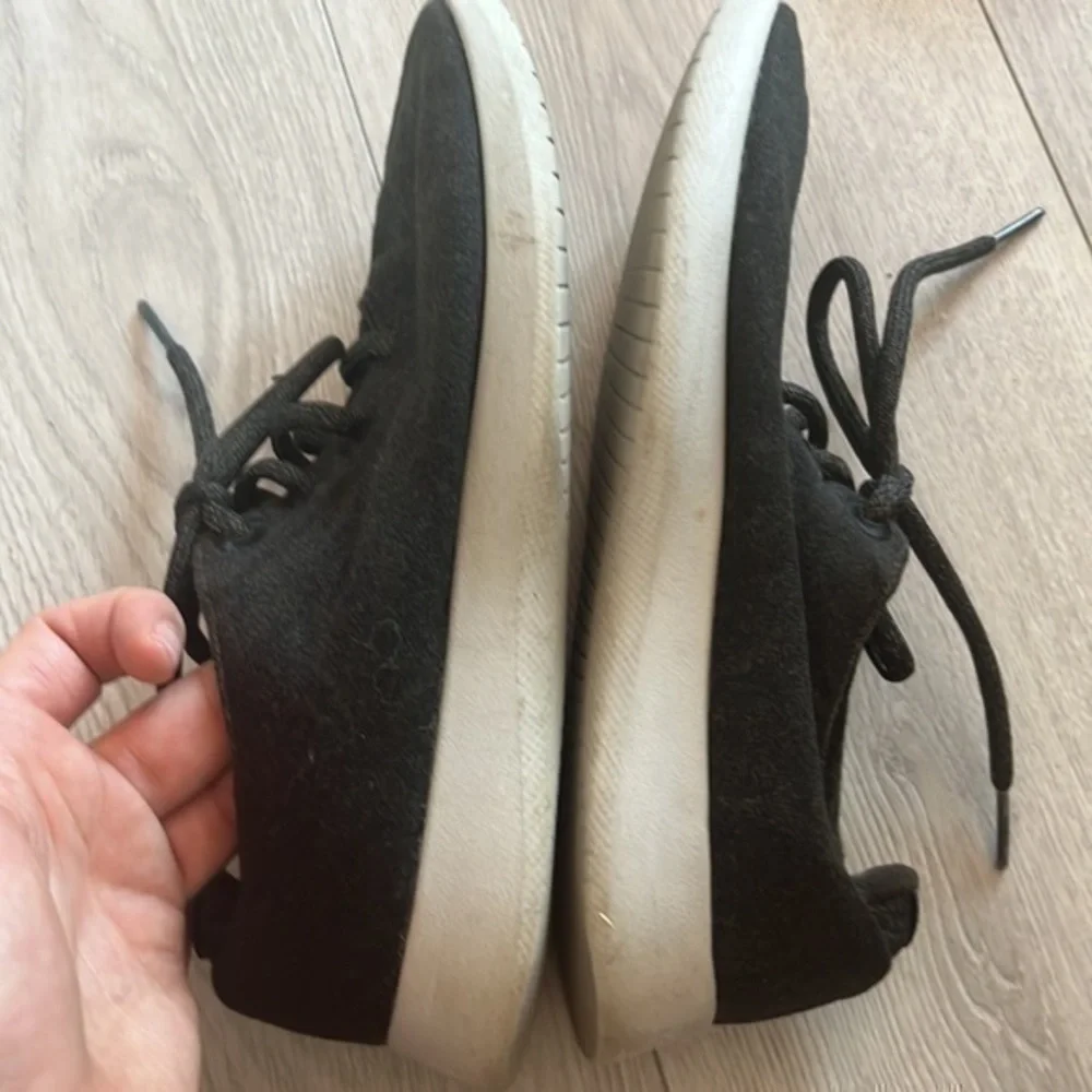 Allbirds Wool Runners Black Merino Wool Sneakers Women’s Size 8